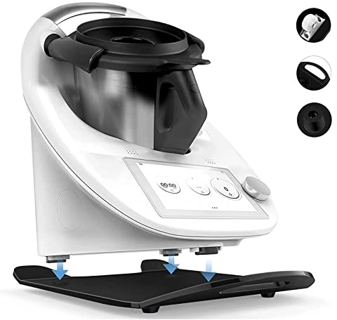bonna Gleitbrett für Thermomix TM6, TM5, Gleitbrett mit Premium-Verbundmetall - (Schwarz)