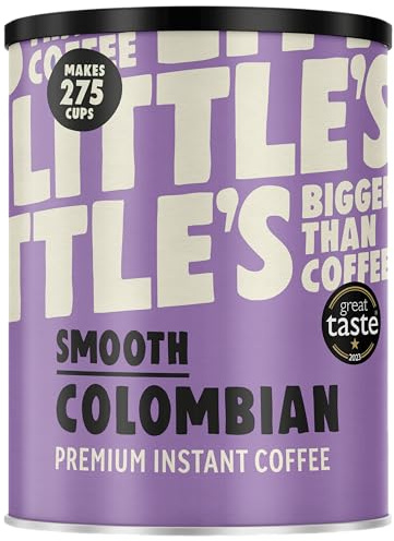 Little's Smooth Colombian Instant Coffee, 500g Tin - Premium Instant Coffee, Rich & Smooth - Vegan Friendly, Low Calories, No Added Sugar