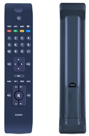 GOUYESHO Télécommande de Rechange RC3902 pour Polaroid OK. Nord Mende LN19M1000 UN22M1500 UN32M5000 UN22N1504 UN32N5004 OLE161-BD4 OLE321-BD4 P24LED13 P28LED13 P32LED13 42DLED13 P32LCD12