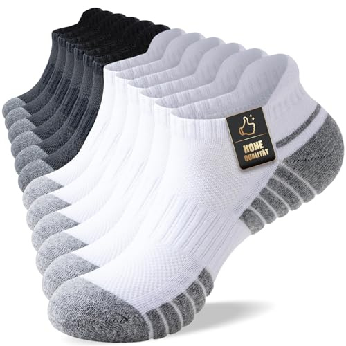 SockWaddles Chaussettes Hommes Femme 35-38 39-42 43-46 47-50，Chaussettes de Sport Hommes Femmes，Chaussettes de Running Respirantes，Coton Chaussettes de Basses Course Unisexe 6 Paires