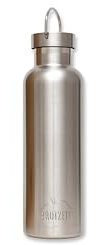 Brotzeit Thermosflasche embossed aus Edelstahl plastikfrei Trinkflasche 750ml