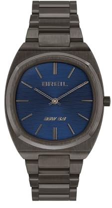 Breil, Collezione BSW 6.5, Orologio Uomo, Cronografo in Acciaio Discreto e Minimal, Spessore Slim, Cassa 38 mm, Chiusura Déployante, Lunghezza Regolabile