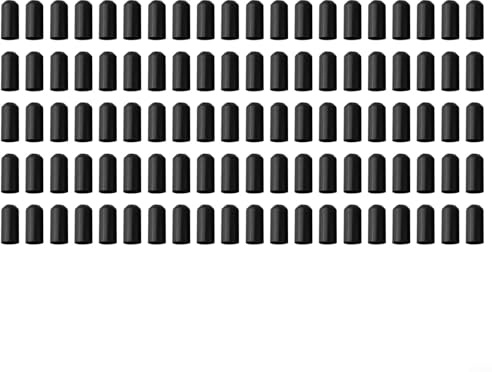Zoegneer 100 cappucci termorestringenti per cavi, impermeabili, termorestringenti, a crimpare, gommati, colore nero, 40 x 60 mm