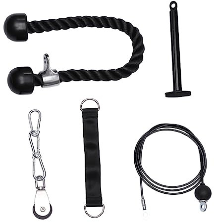 KOMBIUDA Langlebiges Arm-flaschenzugsystem Langlebiger Armtrainer Langlebige Trizeps-verlängerungsausrüstung Arm-trainingsset Metallmaterialien Hohe Reiß Und Bruchfestigkeit Leicht Kompakt