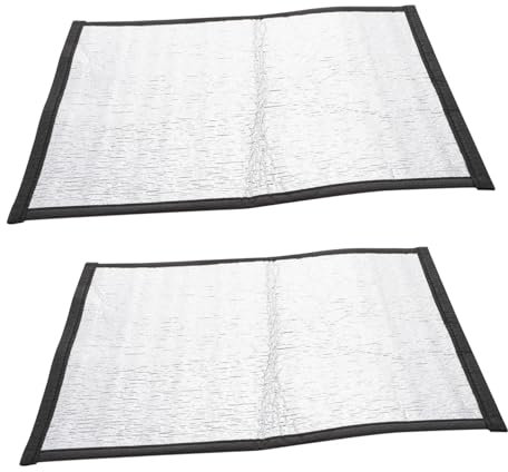 BUGUUYO Heizmatte Für Haustiere 2 Stück 30x30cm Thermisch Reflektierende Isolierunterlage Wärmekissen Für Reptilien Papageien Schildkröten Indoor Haustierwärmepad