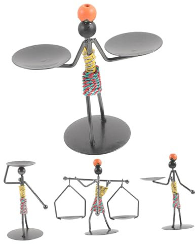 MUSISALY Kerzenhalter Mit Abstrakter Skulptur Kerzenständer Aus Eisen Tischdekor Kerzensockel Dekorative Kerzenhalter Für Schreibtisch Moderner Kerzenständer Für Zuhause