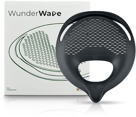 Wundermix WunderWave® Passoire pour Monsieur Cuisine • Égouttoir pour Casseroles • Passoire Fine en Plastique • Idéal pour Pâtes, Riz et Légumes • Accessoire Pratique