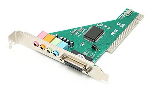 Juroupi PCI Sound Card 120dB Duplex Playback Computer Accessory with 4 Channel for Windows 98 8738