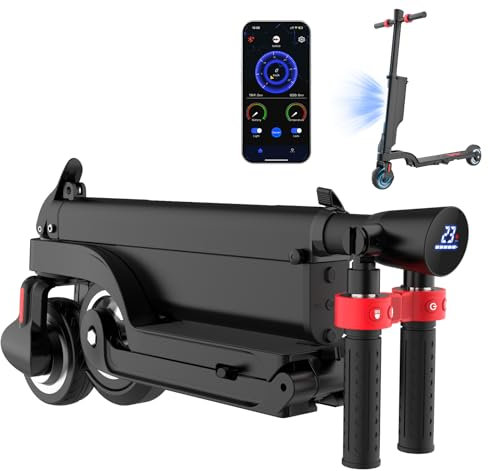 X6 Patinete Eléctrico Adultos-350W/Escalada de 20°,Scooter Electrico Plegable con Batería Extraíble,25km Autonomía,MAX 25 KM/H,Frenado Dual,Display Multifunción,IP54 y 3 Modos De Elocidad-Ruedas 5.5