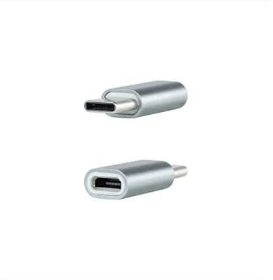Adaptador - USB-c a microusb, conexión USB-c/Micro b, Color Gris, Ideal para Transferencia de Datos y Carga rápida, Materiales duraderos.*