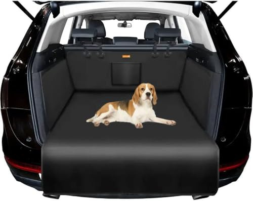 CWMQA Telo Auto per Cani Bagagliaio per Volvo V60 1. Gen 2011 2012 2013 2014 2015 2016 2017 2018,Custodia per Baule Auto per Cani,Antistrappo e Impermeabile con Protezione Laterale