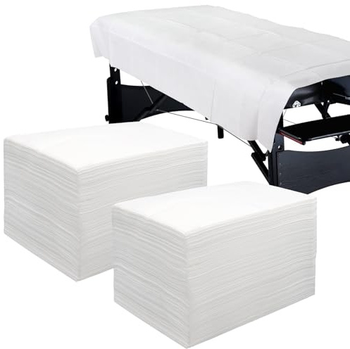 Tvvcalk 200PCS Einweg Bettlaken, 100 x 200 cm Einweg massageliegen Auflage, Atmungsaktive Einmal Liegenauflagen für Massageliegen Spa
