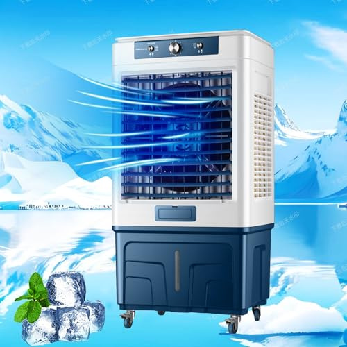 Raffreddatore d'aria evaporativo con riempimento automatico continuo e rotelle per raffreddamento commerciale, industriale, garage, patio, esterno