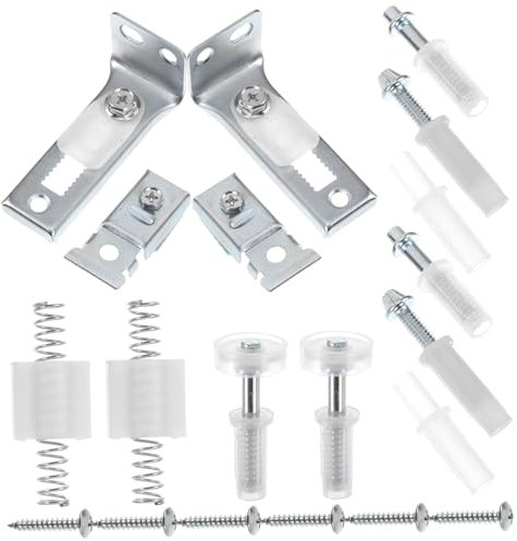 HOMSFOU 1Ensemble Kit de Quincaillerie pour Porte Pliante Réparation pour Portes de Placard Coulissantes et Pliantes de Rechange Durables et Complètes