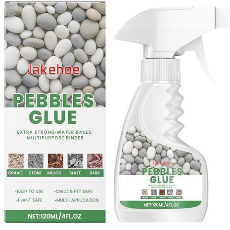 Sigillante per ciottoli, 120 ml, colla per pietra naturale, legante per ciottoli, pietra naturale, marmo, granito, impermeabile, trasparente, ad asciugatura rapida, paesaggistica