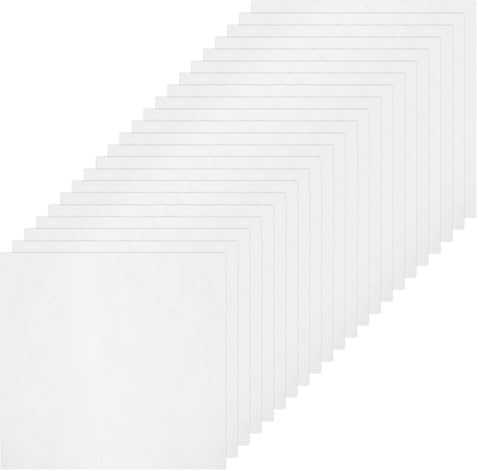 20 Stück Baumwolle Kreuzstich Stoff Weiß Leinenstoff, 25×25 cm Stickerei Tuch Weiß Kreuzstichtuch, Cross Fabric, Stickerei-Stoffs Baumwolle für DIY Näharbeit Sticken Stoffs Handwerk