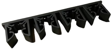 SheerFaring Porta Stecche da Biliardo, Poggia Stecche, Porta Canne da Hockey, può Contenere 4 Stecche, Ideale per Ufficio, Nero