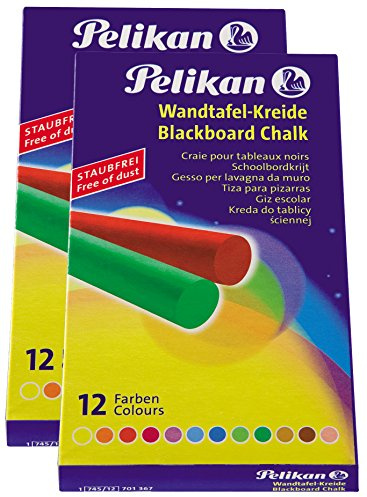 Pelikan Tafelkreide (2x 12er Packung, Farbig)