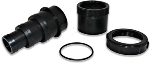 Eco-Filtration 50mm Removable Stepped Tail Hose Connector | 2″/56mm Rigid Pond Pipe to Flexible Pond Hose Adapter, 4 Step Sizes 30,40,50mm | Coupling with O-Ring Seal for Solvent Weld Waste Pipe