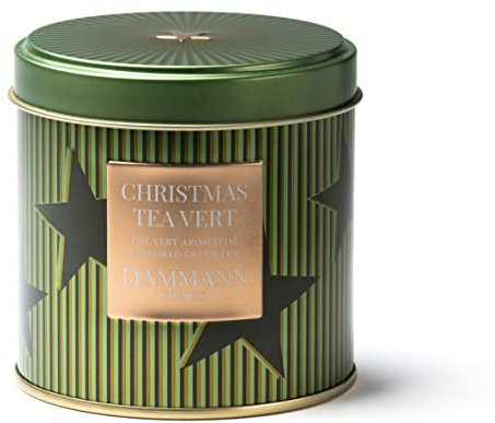 Domori Thé de Noël, Thé Vert à le Pomme et l'Orange, Thé de Noël en Boîte, 100g - Dammann Frère 729.0 cubic_cm