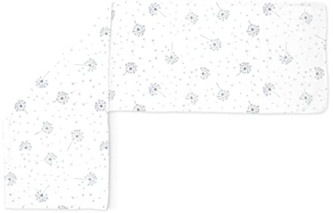 Amilian Seitenschläferkissen Bezug; Stillkissenbezug: ca. 150 x 40 cm für Lagerungskissen; 100% Baumwolle; Pillow Cover; Ersatzbezug; abnehmbar und waschbar Pusteblume Weiß