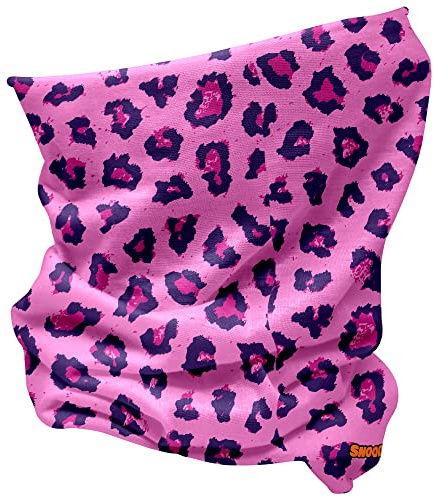 Barn djurmönster multifunktionell halsduk huvudbonader, Rosa leopard, en storlek