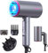 Pretfy Seche Cheveux Professionnel Ionique,2000W Sèche Cheveux de Voyage Pliable,Sèche-cheveux avec 3 Réglages de Chaleur/2 Vitesses/Refroidissement,avec Diffuseur, Brosse, Embout (Argenté Rose)