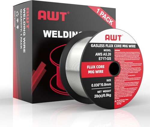 AWT Flux Core Welding Wire, Gasless Mig Welding Wire, 0.030 2-Pound Spool