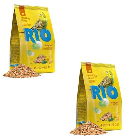 RIO Alleinfutter für Wellensittiche | Doppelpack | 2 x 500 g | Speziell zusammengesetzte Mischung von ausgesuchten und beliebten Saaten und Getreidearten | Zur täglichen Fütterung