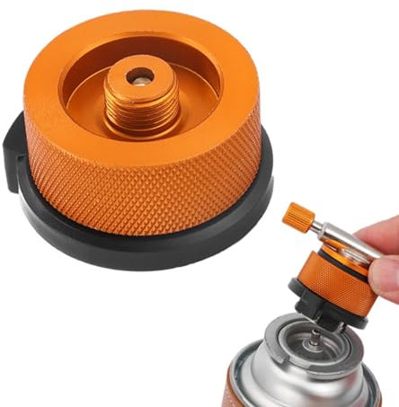 Gaskartuschen Adapter Für Campingkocher,Gaskartuschen Adapter Bajonett,Gaskartuschen Adapter Schraubventil,Gasadapter Conversion Kopfadapter Für Butan Kanister Schraube Gaskartusche,Herdbrenner-Tank