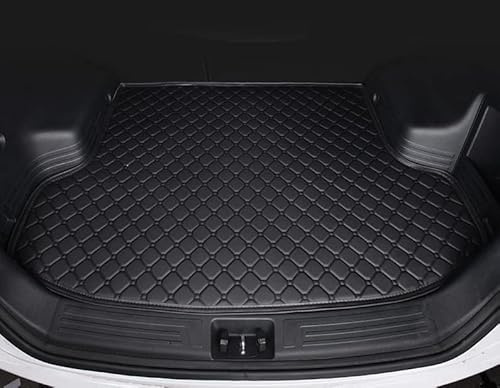 SZFCL Auto Leder Kofferraummatten für Mercedes Glc 200 CDI 4 Matic 2020-2023 2024, Cargo Teppich Kratzfest rutschfest Kofferraum Schutzmatten Zubehör,Black