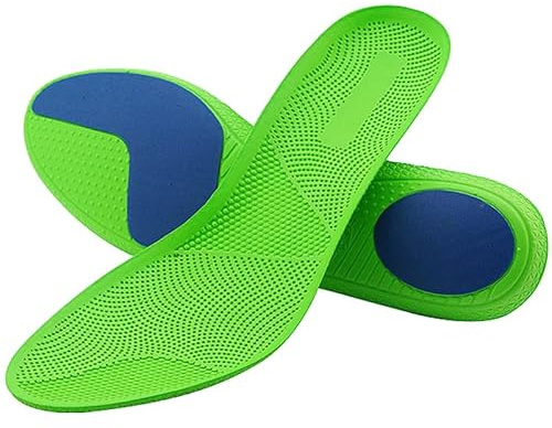 KOMBIUDA Einlegesohlen Einlagen Schuhe Herren FüR Den TäGlichen Sportgebrauch Eva-Sporteinlagen FußGewöLbeunterstüTzung Hohe ElastizitäT GrüN GrößE 41-42