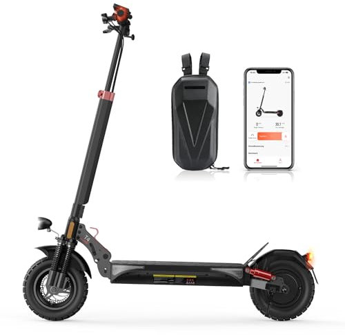 E Scooter mit Straßenzulassung,10 Zoll Elektroroller mit Max 70KM Reichweite,Duales Bremssystem E Roller für Erwachsene Pendeln und Geländefahrten