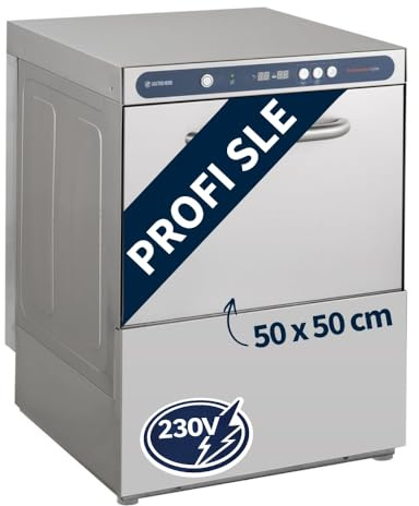 GastroHero Geschirrspülmaschine 50x50, 230 V, Edelstahl PROFI-GSM50SLE