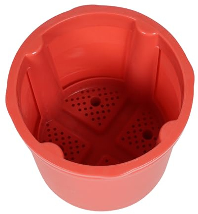 GALPADA Pot de Plantation Pommes de Terre et Arachides en Plastique Rond Brique 2 Niveaux Jardin Extérieur Bac à Culture Aéré Solide