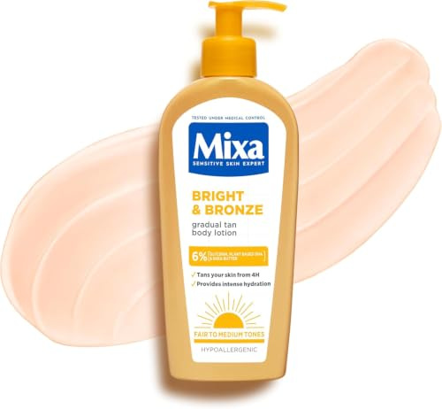 Mixa Body Lotion Bright & Bronze Gradual Tanning Intense Hydration 250ml