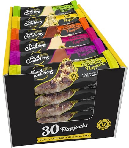 Food Connections Luxury Mix Flapjack Bars (Box of 30x 100g Bars)