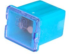 UKCable-Ties J Case Low Profile Fuses - 20 Amp Jcase Cartridge Low Profile Car Auto Cable Fuse - (Pack of 2)