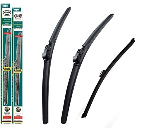 Juego de 3 Escobillas Limpiaparabrisas Coche, Goma Limpiaparabrisas Heyner HH2618ST11G [VWGOLF7]
