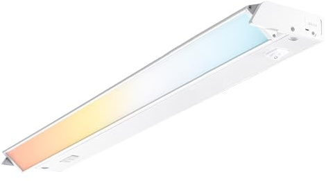 PARMIDA LED Swivel Under Cabinet Lighting, Hardwired or Plug-in Installation, 32 Inch, 18W, 5CCT Color Selectable - 2700K/3000K/4000K/5000K/6000K, Rotatable Lens, Dimmable, Linkable, 120V, 1440LM, ETL