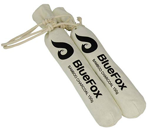 BlueFox I Luftreiniger Aktivkohle 2 x 150g I Luftentfeuchter I Lufterfrischer & Geruchsentferner Bambusaktivkohle I Entfeuchter für Stiefel, Stiefeletten, hohe Schuhe I Geruchsneutralisierer INatur