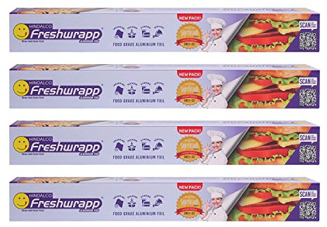 Fresh Wrap Aluminiumfolie, 50 g (33 + 17 g, 4 Stück)