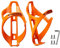 Corki Cycles Fahrrad Flaschenhalter- Leicht Fahrradflaschenhalter für Rennrad, Mountainbike, Gravel Bike und E-Bike, Sideloader, Orange, 2er-Pack Set