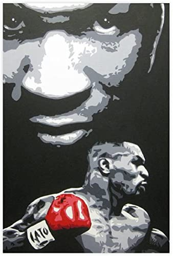 BLIJR 500 Teile Puzzle Berühmter achteckiger Käfig Boxkampf Mike Tyson Star (33) Holz Puzzle Erwachsene Stress Freisetzung Spiel 500 Piece 20.4x15inch(52x38cm) Kein Rahmen