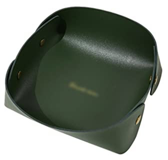 Schmuck-Organizer, Leder-Schmucktablett, Valet-Tablett-Organizer, abnehmbare Organizer-Tabletts for Schmuck, Münzen, Uhren, Schlüssel, Telefon, Geldbörse, zusammenklappbarer Nachttisch-Organizer for M