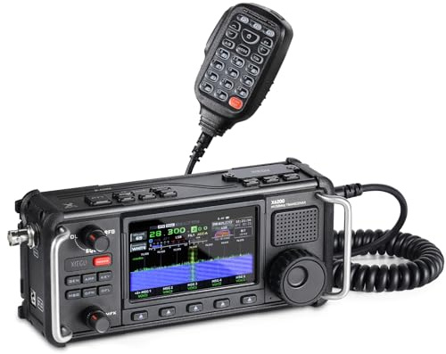 Xiegu Radio HF portátil X6200, receptor HF/50MHz/WFM/AIR con sistema de escaneo directo HF, batería intercambiable de 3200 mAh, pantalla LC de 10 cm, admite modulación SSB/CW/AM/NFM/DIGI/WFM