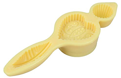 SZYDD Kekse, Reiskugeln, Gebäck und Mondkuchenformen, Maamoul-Form, Nahöstlicher Keks, Kuchen, Backen, Dekorieren, Süßigkeiten, gelber Kunststoff