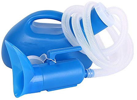 urinflaschen männlich, Auslaufsicheres Urinal, tragbar, 3 in 1, Unisex, for Reisen im Auto und Camping(Blue)
