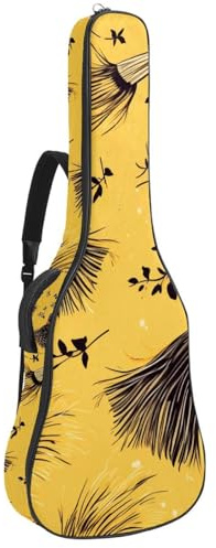 Bassgitarrentasche, 101,6 cm, 101,6 cm, doppelter verstellbarer Schultergurt, Akustikgitarre, Gigbag, Gitarrenkoffer, wasserdichtes Oxford-Gewebe, dicker Schwamm, Halloween-Besen-Dekoration 20,