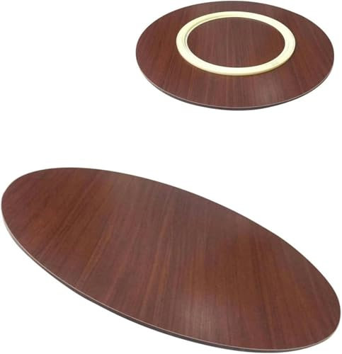 Plateau Rotatif En Bois Rond, 50cm 60cm 70cm Assiette De Service Rotative Pour La Table À Manger, Grand Plateau Tournant De Table À Manger, 360° Plateau Rotatif D'affichage ( Color : D , Size : 60cm-2